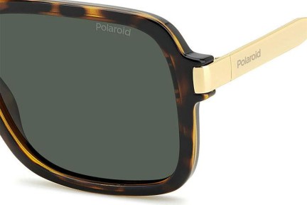 Слънчеви очила Polaroid PLD6220/S/X 086/UC Polarized Правоъгълни Хавана