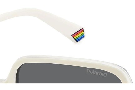 Слънчеви очила Polaroid PLD6219/S VK6/M9 Polarized Квадратни Бяла