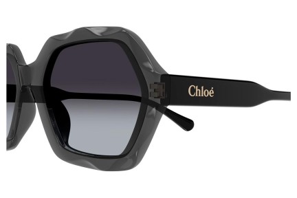 Слънчеви очила Chloe CH0227S 001 Квадратни Сива