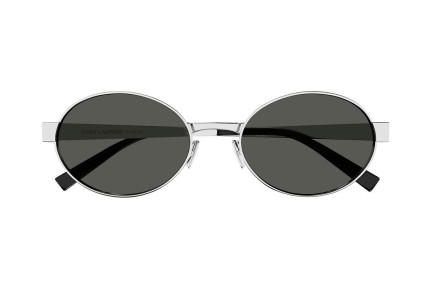 Слънчеви очила Saint Laurent SL692 002 Заоблени Сребърна