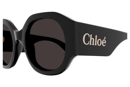 Слънчеви очила Chloe CH0234S 001 Заоблени Черна