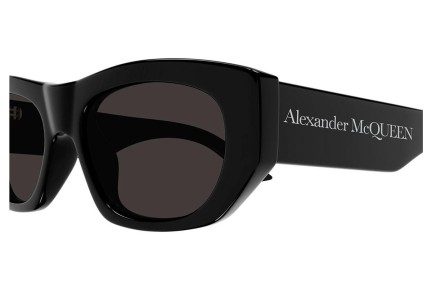 Слънчеви очила Alexander McQueen AM0450S 001 Правоъгълни Черна