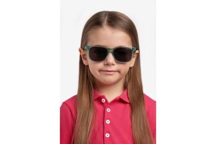 Слънчеви очила Polaroid Junior PLD8058/S 1ED/M9 Polarized Правоъгълни Зелена