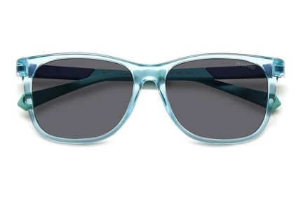 Слънчеви очила Polaroid Junior PLD8058/S MVU/M9 Polarized Правоъгълни Синя