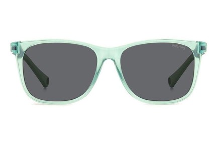 Слънчеви очила Polaroid Junior PLD8058/S 1ED/M9 Polarized Правоъгълни Зелена