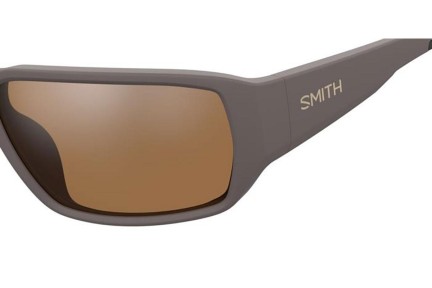 Слънчеви очила Smith HOOKSET 79U/L5 Polarized Правоъгълни Кафява