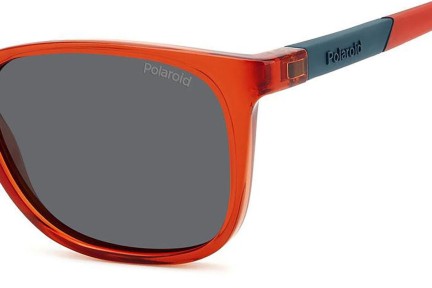 Слънчеви очила Polaroid Junior PLD8058/S C9A/M9 Polarized Правоъгълни Червена