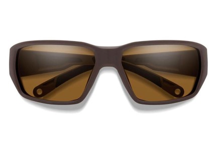 Слънчеви очила Smith HOOKSET 79U/L5 Polarized Правоъгълни Кафява