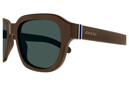 Слънчеви очила Gucci GG1508S 004 Правоъгълни Кафява