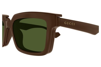 Слънчеви очила Gucci GG1543S 002 Правоъгълни Кафява