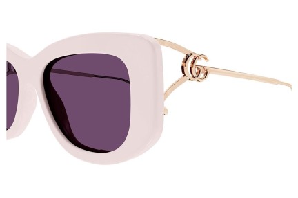 Слънчеви очила Gucci GG1566S 003 Правоъгълни Виолетова