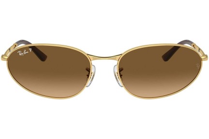 Слънчеви очила Ray-Ban RB3734 001/M2 Polarized Овални Златна