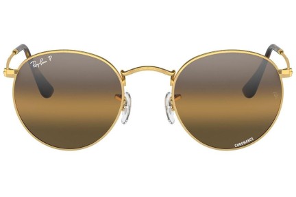 Слънчеви очила Ray-Ban Round Metal RB3447 001/G5 Polarized Заоблени Златна