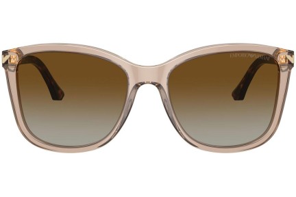 Слънчеви очила Emporio Armani EA4060 5850T5 Polarized Квадратни Бежова