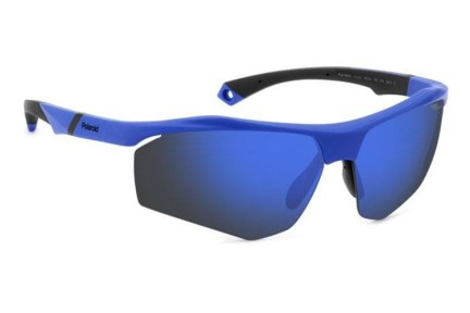 Слънчеви очила Polaroid PLD7055/S FLL/QG Polarized Правоъгълни Синя