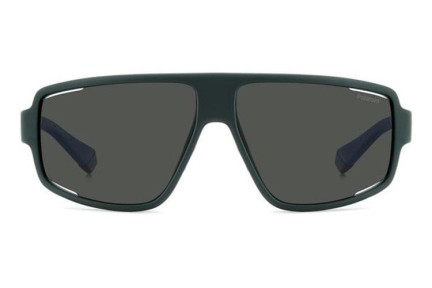 Слънчеви очила Polaroid PLD7054/S DLD/M9 Polarized Правоъгълни Зелена