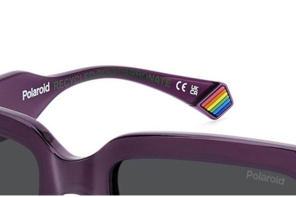 Слънчеви очила Polaroid PLD6223/S/X B3V/M9 Polarized Правоъгълни Виолетова