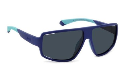 Слънчеви очила Polaroid PLD7054/S FLL/C3 Polarized Правоъгълни Синя