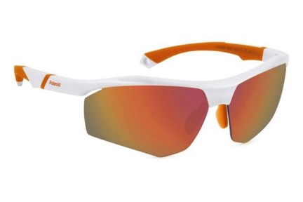 Слънчеви очила Polaroid PLD7055/S VK6/BG Polarized Правоъгълни Бяла