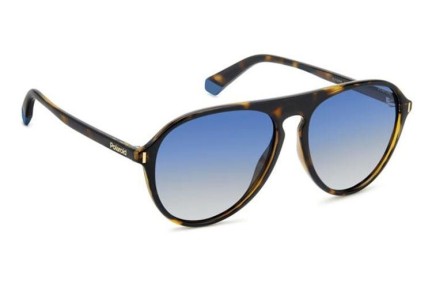 Слънчеви очила Polaroid PLD6225/S 086/Z7 Polarized Пилотни Хавана