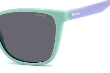 Слънчеви очила Polaroid Junior PLD8062/S WK2/M9 Polarized Око на котка Зелена