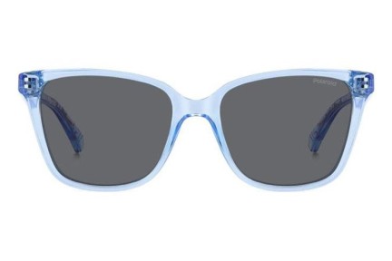 Слънчеви очила Polaroid Junior PLD8062/S MVU/M9 Polarized Око на котка Синя