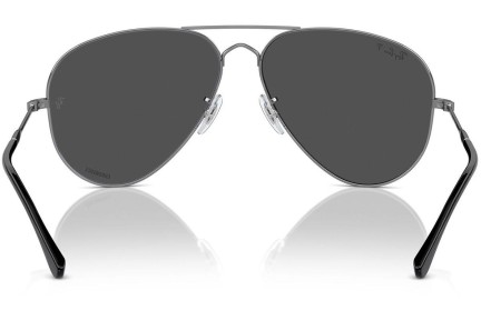 Слънчеви очила Ray-Ban RB3825 004/K8 Polarized Пилотни Сива