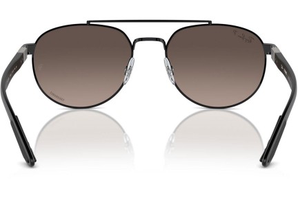 Слънчеви очила Ray-Ban RB3736CH 002/5J Polarized Правоъгълни Черна