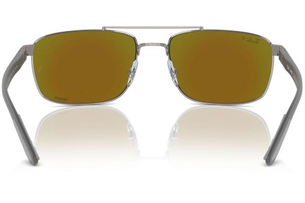 Слънчеви очила Ray-Ban RB3737CH 004/A1 Polarized Правоъгълни Сива