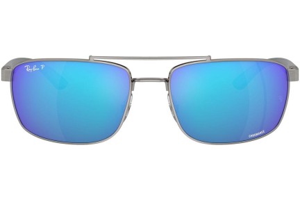 Слънчеви очила Ray-Ban RB3737CH 004/A1 Polarized Правоъгълни Сива