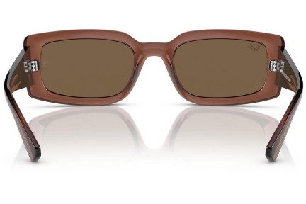 Слънчеви очила Ray-Ban Kiliane RB4395 667873 Правоъгълни Кафява