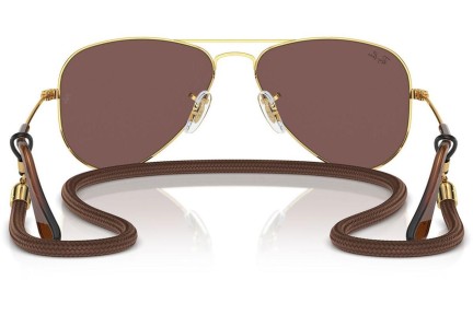 Слънчеви очила Ray-Ban Junior Aviator Junior RJ9506S 223/6G Пилотни Златна