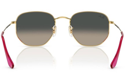 Слънчеви очила Ray-Ban Hexagonal RB3548N 001/71 Заоблени Златна