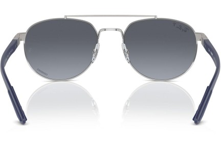 Слънчеви очила Ray-Ban RB3736CH 003/J0 Polarized Правоъгълни Сребърна