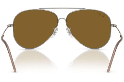 Слънчеви очила Ray-Ban Aviator Reverse RBR0101S 004/83 Polarized Пилотни Сребърна