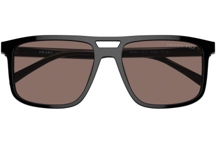 Слънчеви очила Prada PRA22SF 16K30H Polarized Правоъгълни Черна