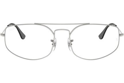 Очила Ray-Ban RX6545 2501 Правоъгълни Сребърна