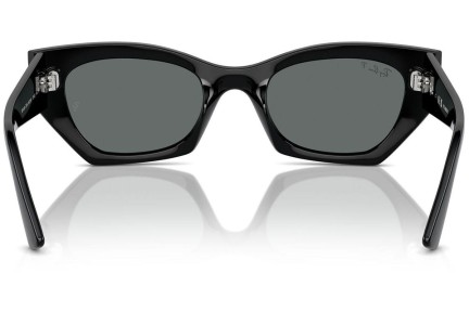 Слънчеви очила Ray-Ban RB4430 667781 Polarized По веждите Черна