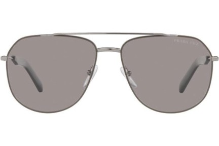 Слънчеви очила Prada PR59WS 08S06M Polarized Пилотни Сребърна