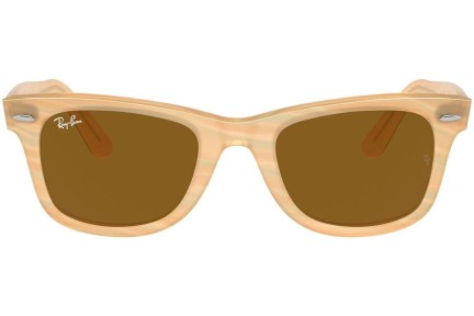 Слънчеви очила Ray-Ban Wayfarer RB2140F 140833 Квадратни Кафява