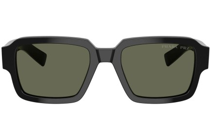 Слънчеви очила Prada PR02ZS 1AB03R Polarized Правоъгълни Черна