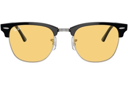 Слънчеви очила Ray-Ban Clubmaster RB3016 1354R6 По веждите Сребърна