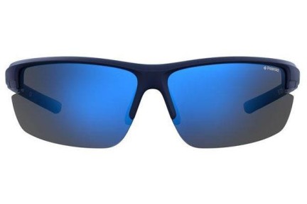 Слънчеви очила Polaroid Sport PLD7027/S PJP/5X Polarized Правоъгълни Синя