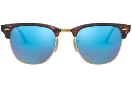 Слънчеви очила Ray-Ban Clubmaster Flash Lenses RB3016 114517 По веждите Хавана