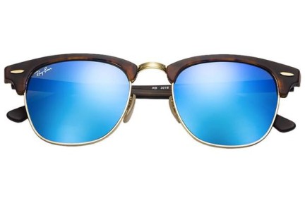 Слънчеви очила Ray-Ban Clubmaster Flash Lenses RB3016 114517 По веждите Хавана