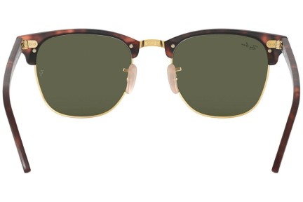 Слънчеви очила Ray-Ban Clubmaster Flash Lenses RB3016 114530 По веждите Хавана