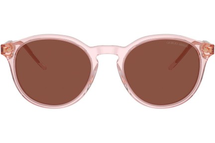 Слънчеви очила Giorgio Armani AR8211 6073C5 Заоблени Розова