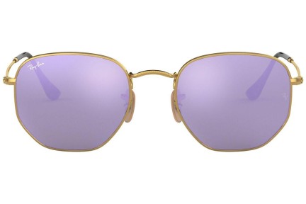 Слънчеви очила Ray-Ban Hexagonal Flat Lenses RB3548N 001/8O Заоблени Златна