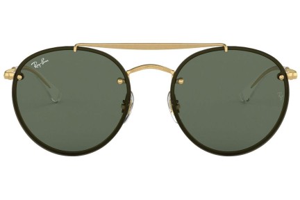 Слънчеви очила Ray-Ban Blaze Round Double Bridge Blaze Collection RB3614N 914071 Заоблени Златна