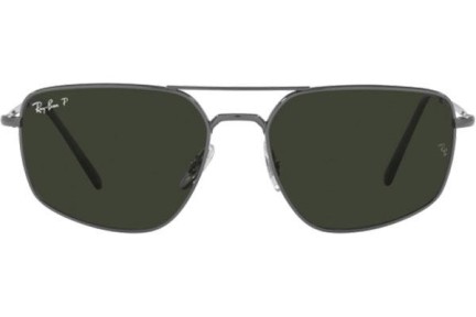 Слънчеви очила Ray-Ban RB3666 004/N5 Polarized Правоъгълни Сива